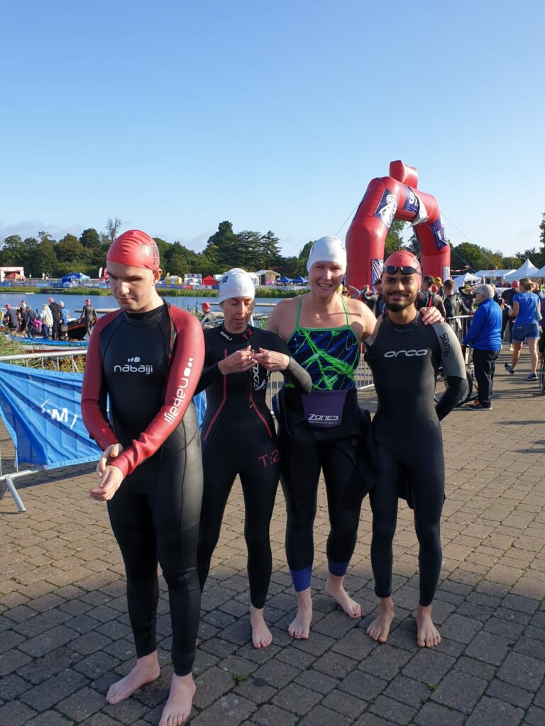 Wave 1 swimmers - Tom, Rebecca, Daiga & Rohit